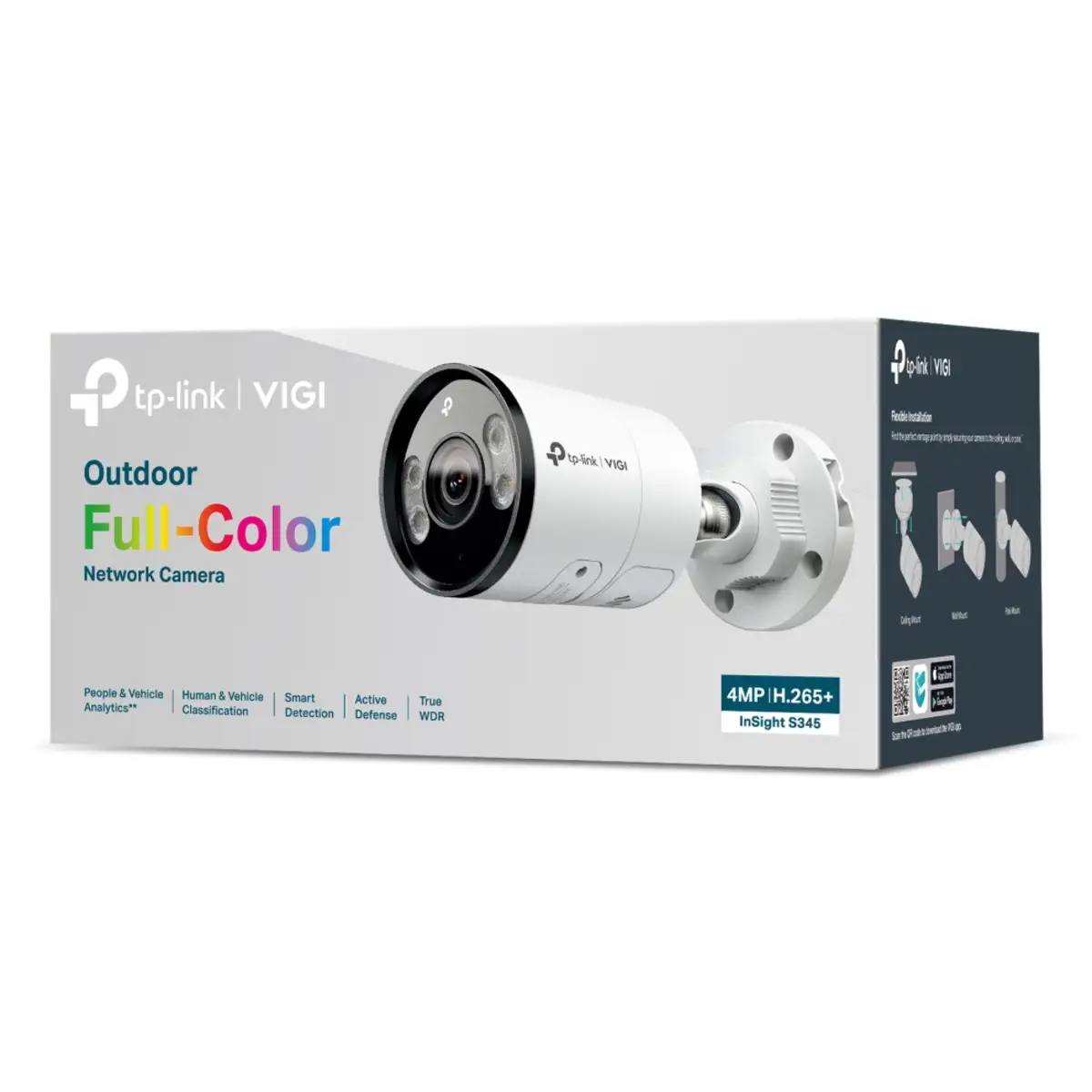 TP-LINK Insight S345 IP-Sicherheitskamera Draußen Kabelgebunden 120 m 120 dB Wand