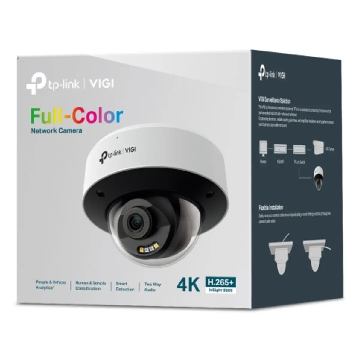TP-LINK Insight S285 IP-Sicherheitskamera Draußen Kabelgebunden 85 m 120 dB Zimmerdecke Wasserdicht/-fest