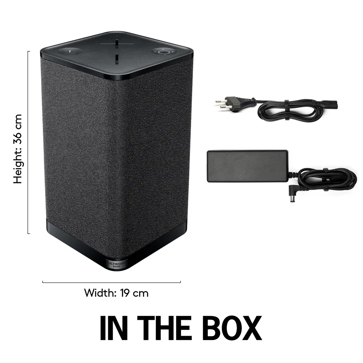 HYPERBOOM Party-Soundsystem tragbar schwarz Bluetooth