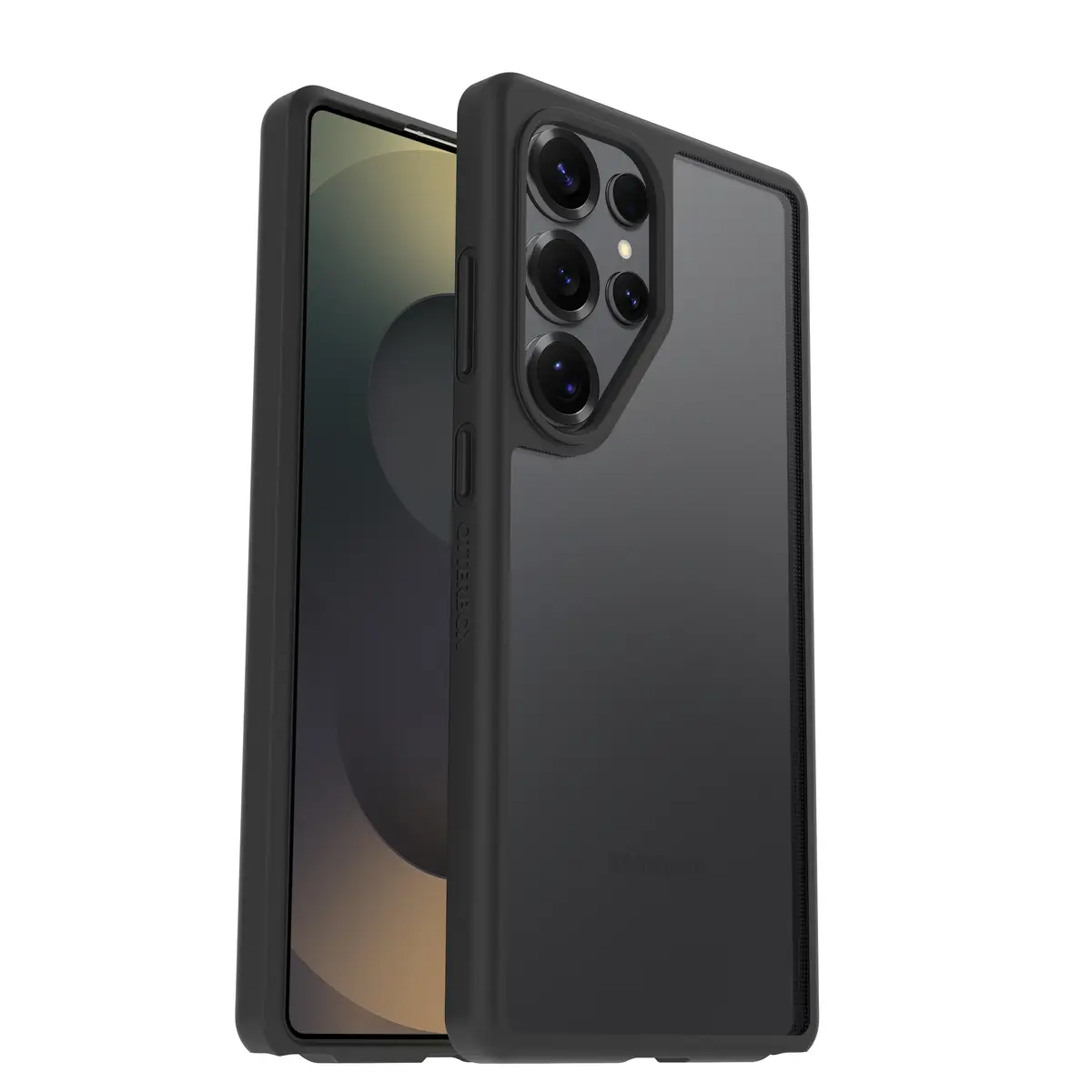 React Schutzhülle für Samsung Galaxy S25 Ultra Schwarz Crystal Klar/Schwarz