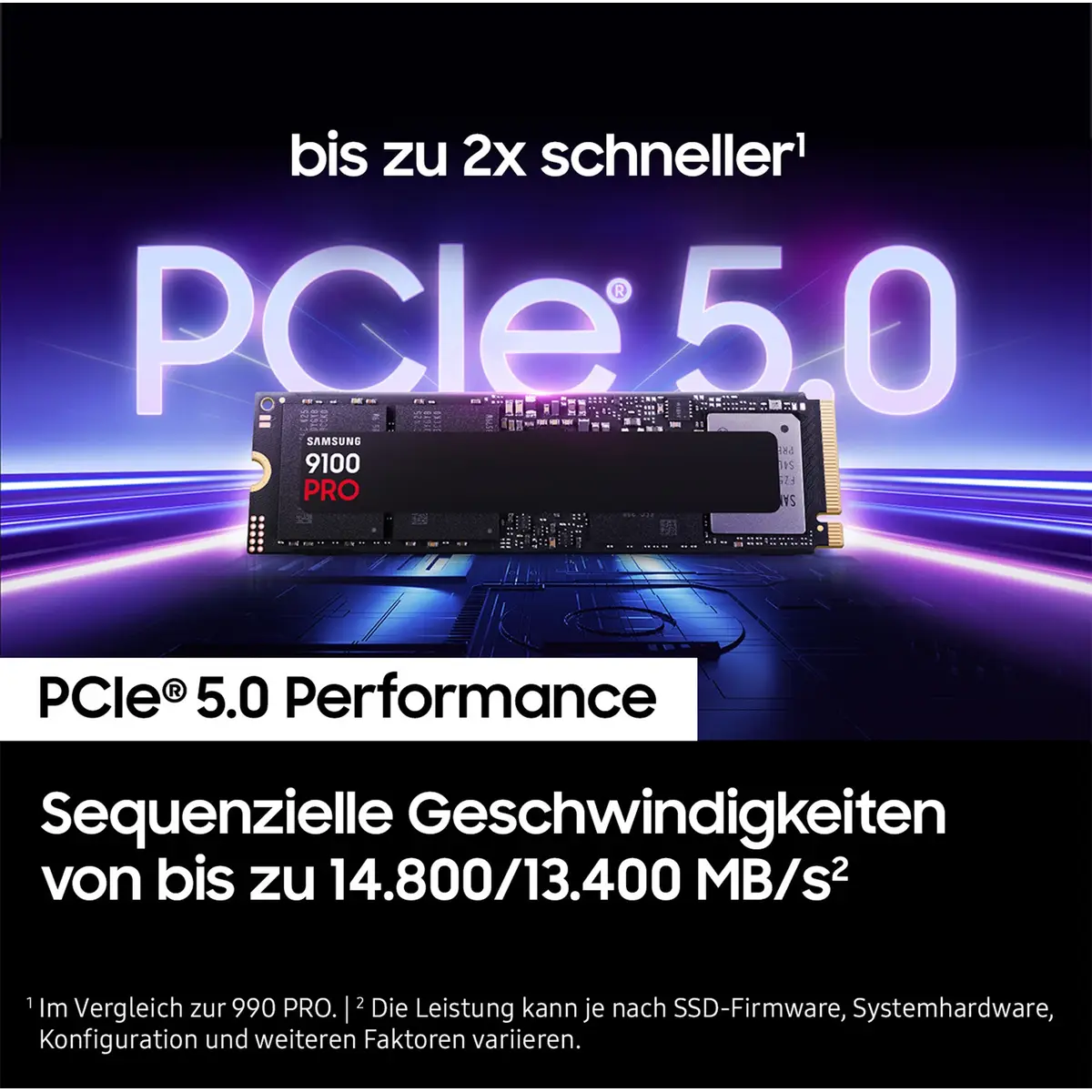 9100 PRO PCIe® 5.0 NVMe™ M.2 SSD - 1 TB, 1 TB, M.2, 14700 MB/s