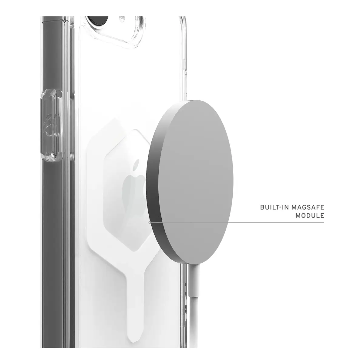 Plyo MagSafe Case Apple iPhone 16e ice (transparent)/weiß