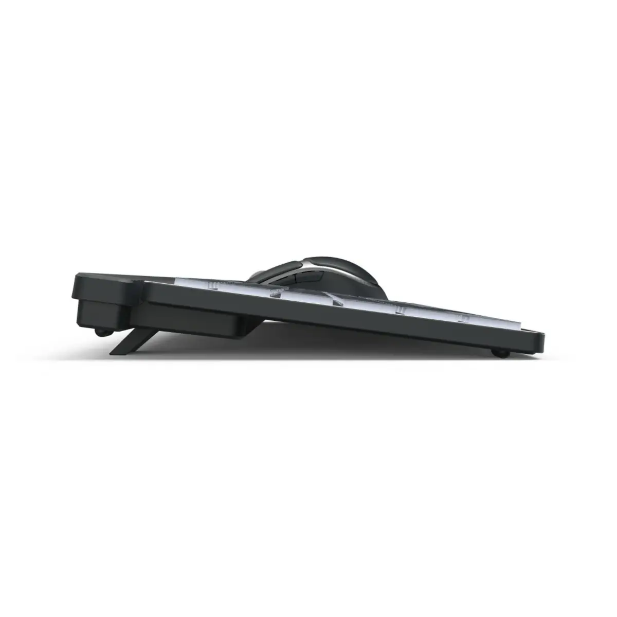 Multi-Device-Tastatur-Maus-Set WKM-750, kabellos, LED, Schwarz, QWERTZ DE
