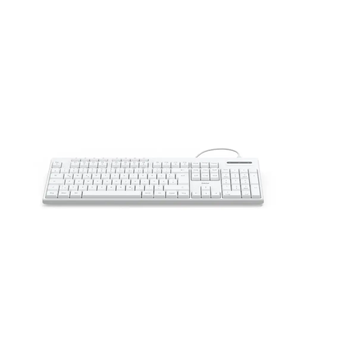 USB-Tastatur CK-200, kabelgebunden, 8 Media-Tasten, Weiß, QWERTZ DE