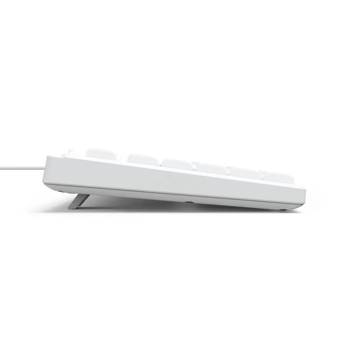 USB-Tastatur CK-200, kabelgebunden, 8 Media-Tasten, Weiß, QWERTZ DE