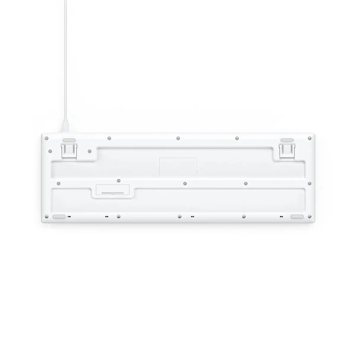 USB-Tastatur CK-200, kabelgebunden, 8 Media-Tasten, Weiß, QWERTZ DE