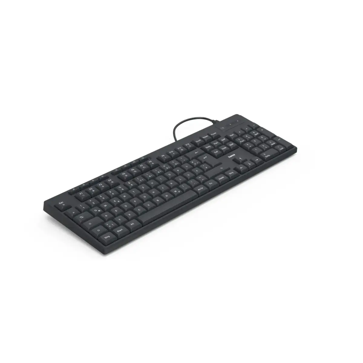 USB-Tastatur CK-200, kabelgebunden, 8 Media-Tasten, Schwarz, QWERTZ DE