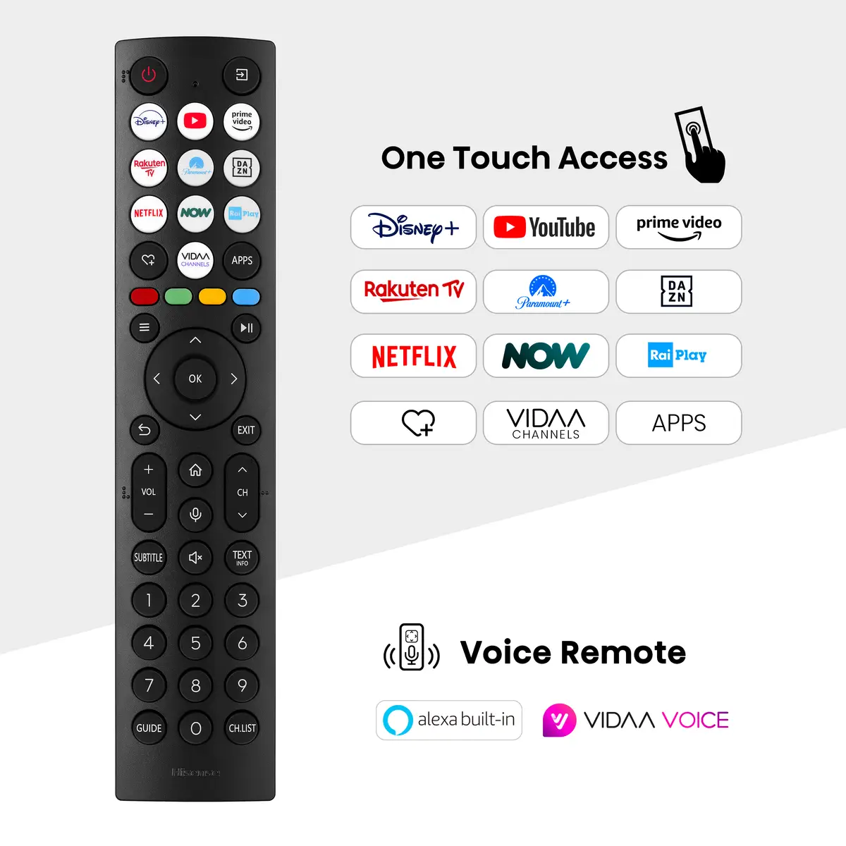 Smart-TV 75U6NQ 75" 4K UHD 3840x2160 16:9 2500:1 500 cd/m² 8 ms Schwarz