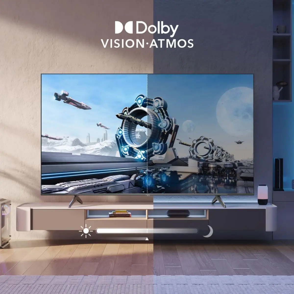 Smart-TV 55E77NQ PRO 139 cm 55" 4K UHD 3840x2160 16:9 400 cd/m² Schwarz Gaming Serie