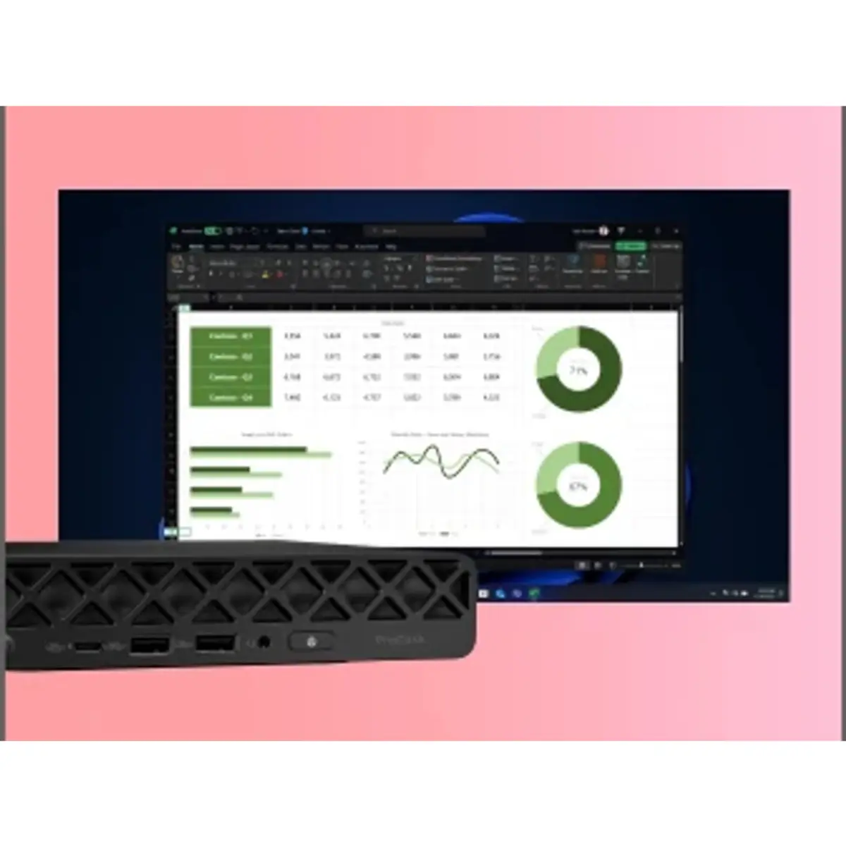 ProDesk 4 Mini G1i Desktop AI PC, 512 GB, SSD, Windows 11 Pro