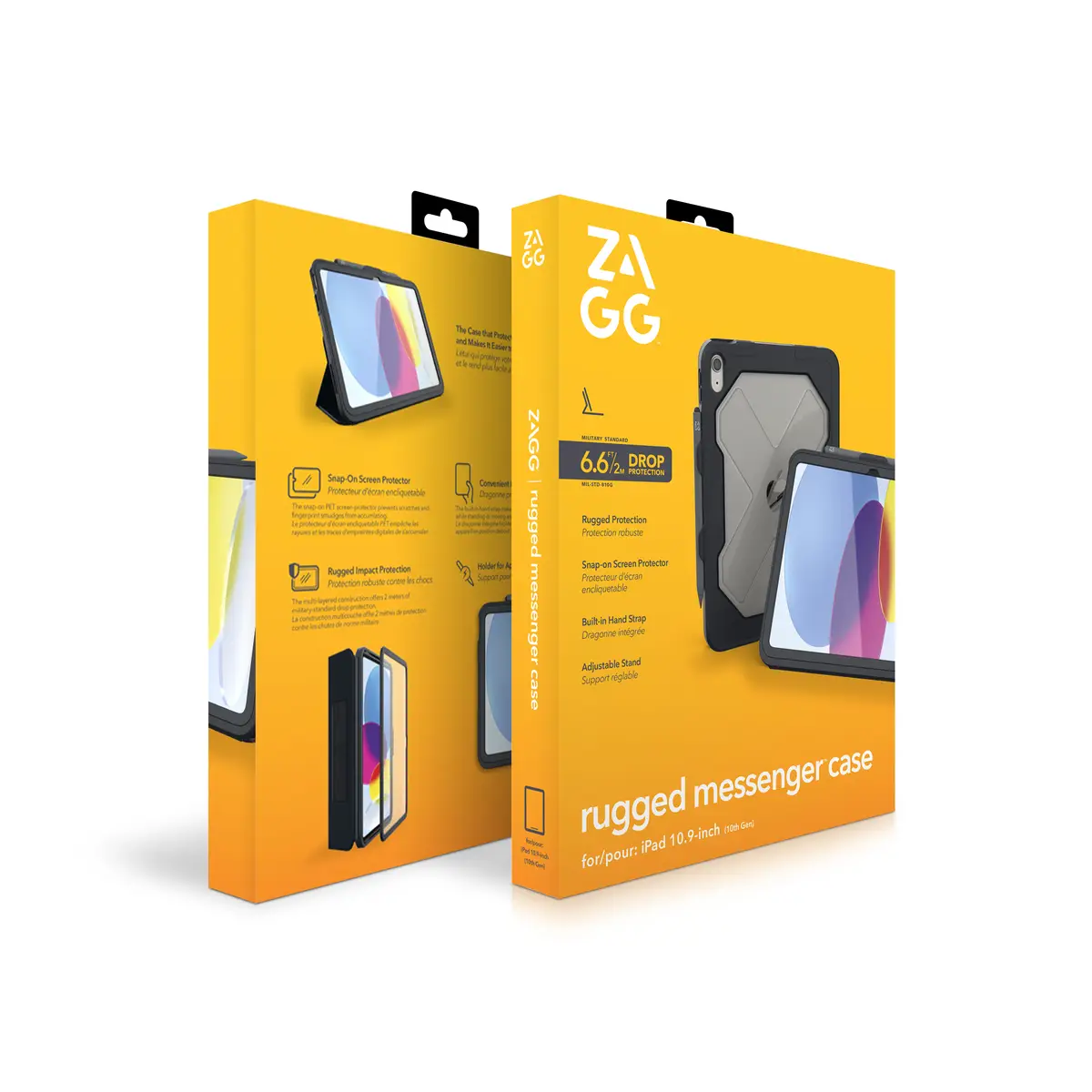 Rugged Messenger Hülle für iPad 10,9" (10. Gen.) Charcoal