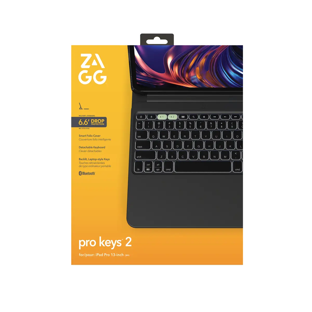 KB Pro Keys 2 Apple iPad Pro 13 (M4) Schwarz (Deutsch)