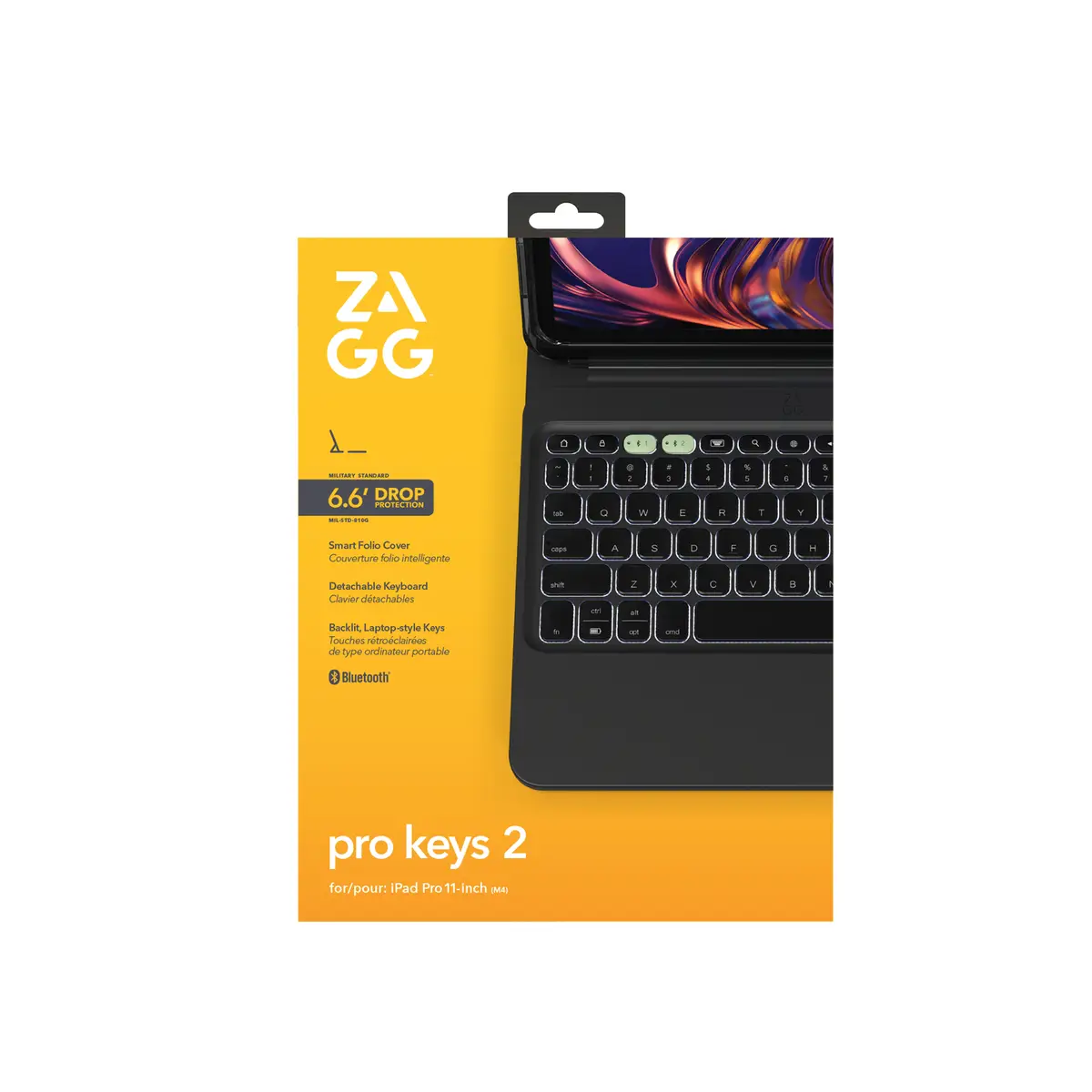 KB Pro Keys 2 Apple iPad Pro 11 (M4) Schwarz (Deutsch)