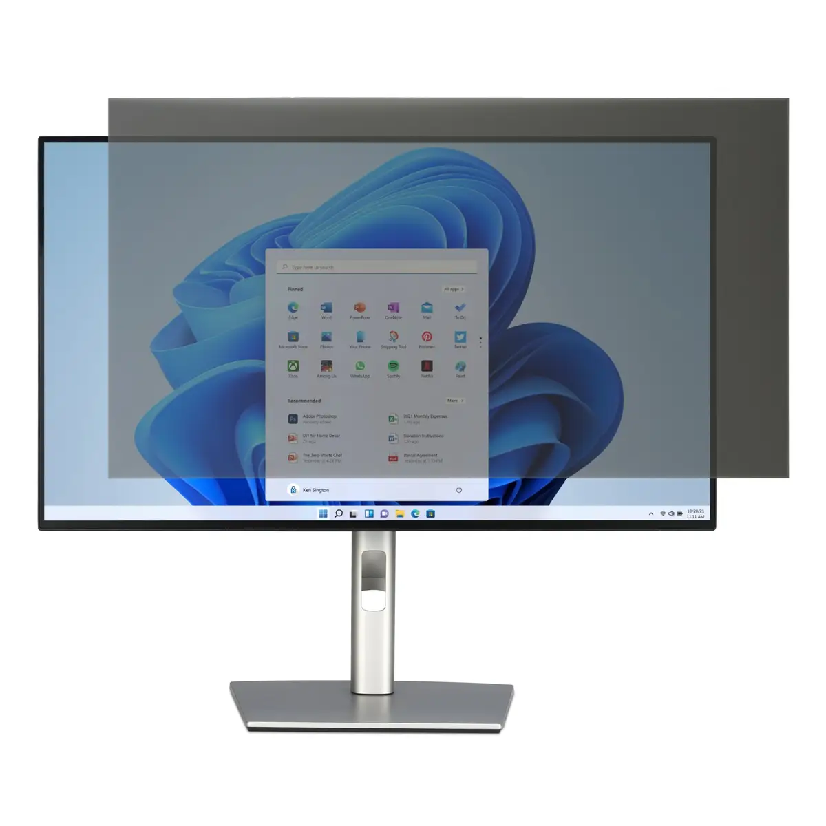 Blickschutzfilter für 28" Monitore 2-fach abnehmbar 16:9