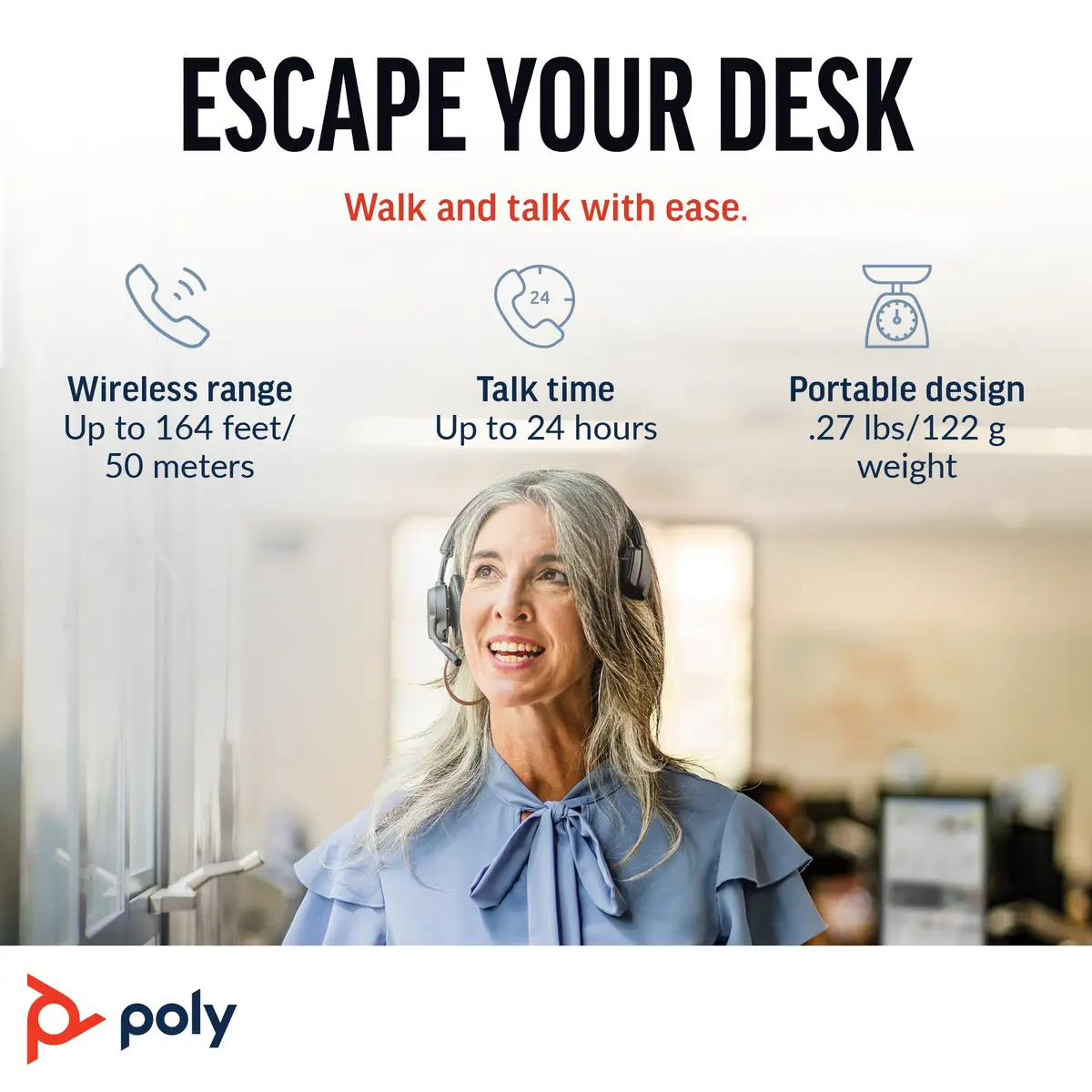 POLY Voyager 4310 UC Kopfhörer Kabellos Kopfband Büro/Callcenter USB Typ-A Bluetooth Ladestation Schwarz