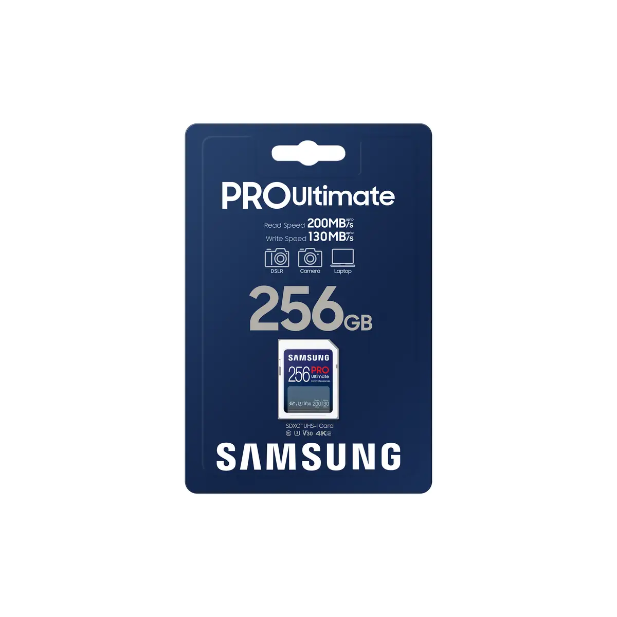 MB-SY256S, 256 GB, SDXC, UHS-I, 200 MB/s, 130 MB/s, Class 3 (U3)