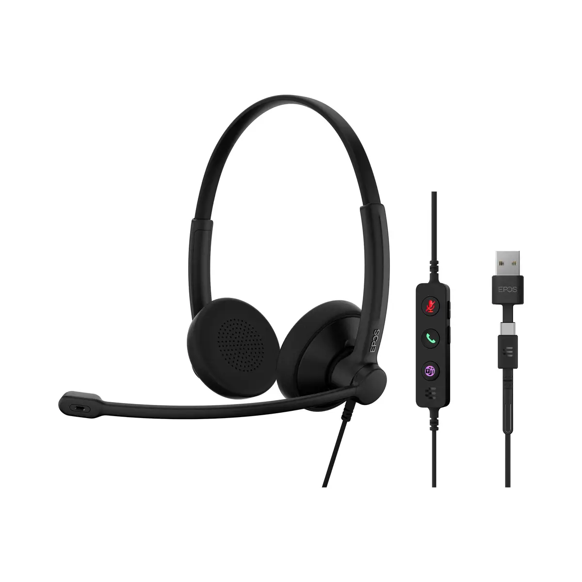 IMPACT 100 UC Stereo USB-C+A Headset - Headset - Stereo Typ C