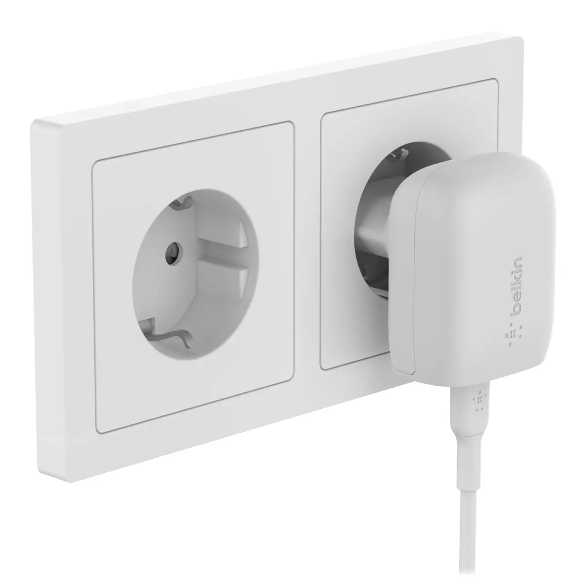 BOOST CHARGE 20W USB-C Ladegerät mit Power Delivery und PPS Technologie mit 1m PVC USB-C auf Lightning, weiß