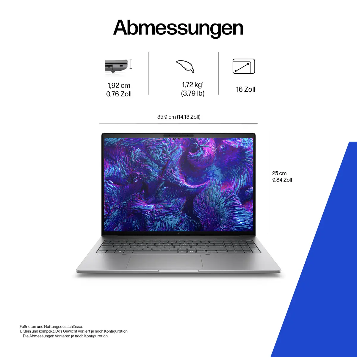 ZBook 8 G1i 16 inch Mobile Workstation PC, Windows 11 Pro