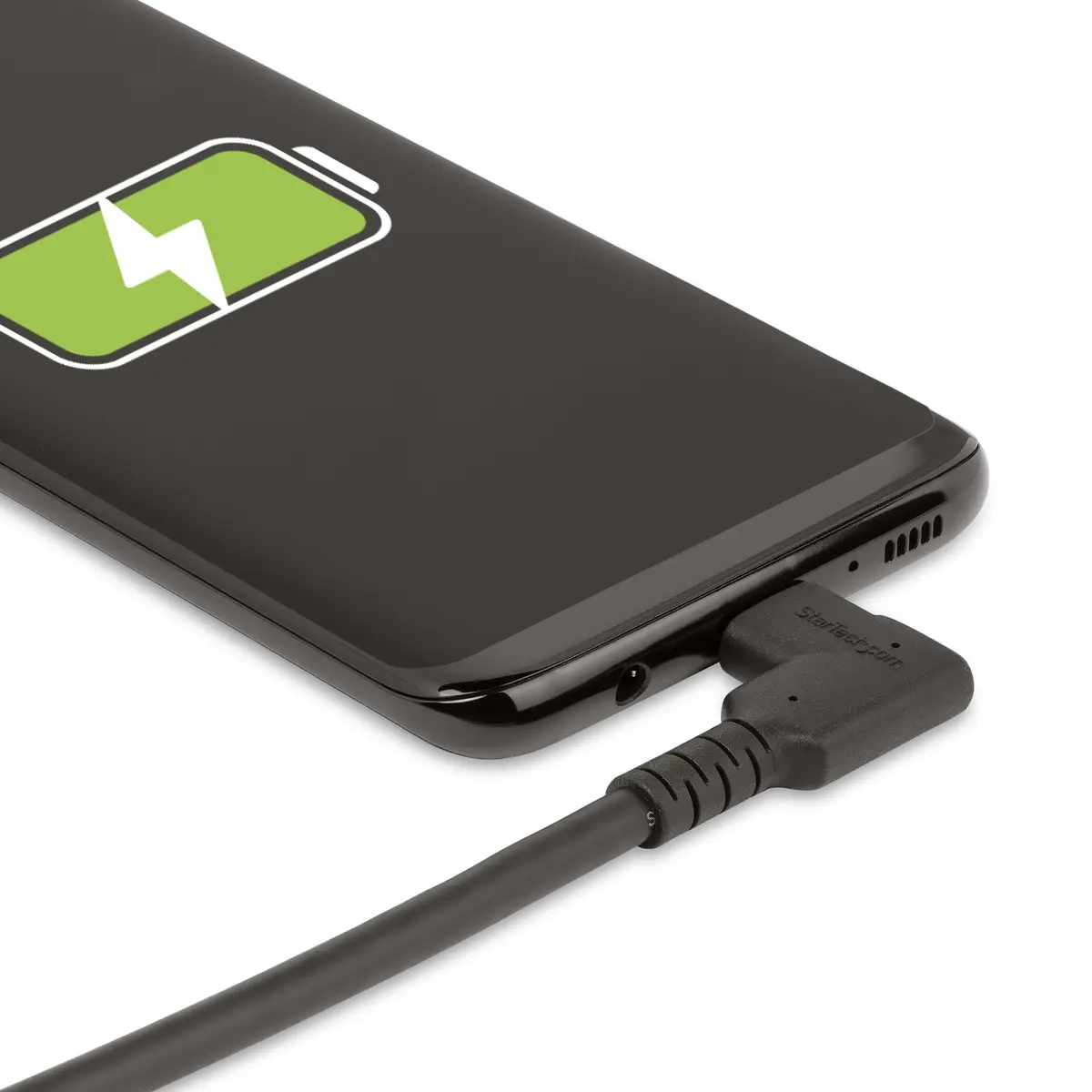 StarTech 1m USB-C Kabel, Rechtwinklig, USB 10Gbps, 100W (5A) PD, 8K 60Hz4K 144Hz DP Alt-Modus, Robustes Kabel, Thunderbolt-kompatibel