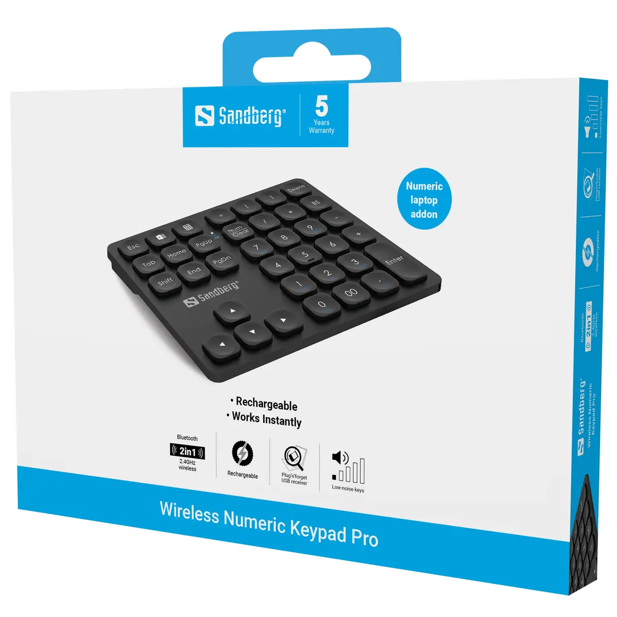 Pro Tastenfeld kabellos 2.4 GHz Wireless Numeric Keypad Pro