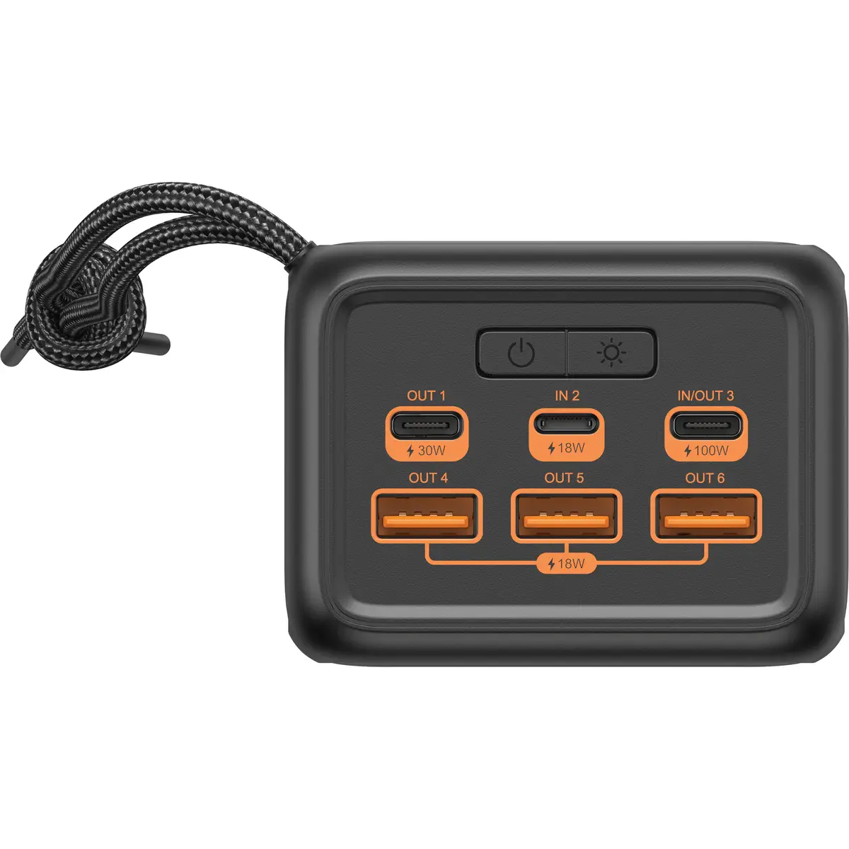 Active Powerbank 50000 mAh 185 Wh 5A 3 Ausgabeanschlussstellen (USB) auf Kabel: USB-C