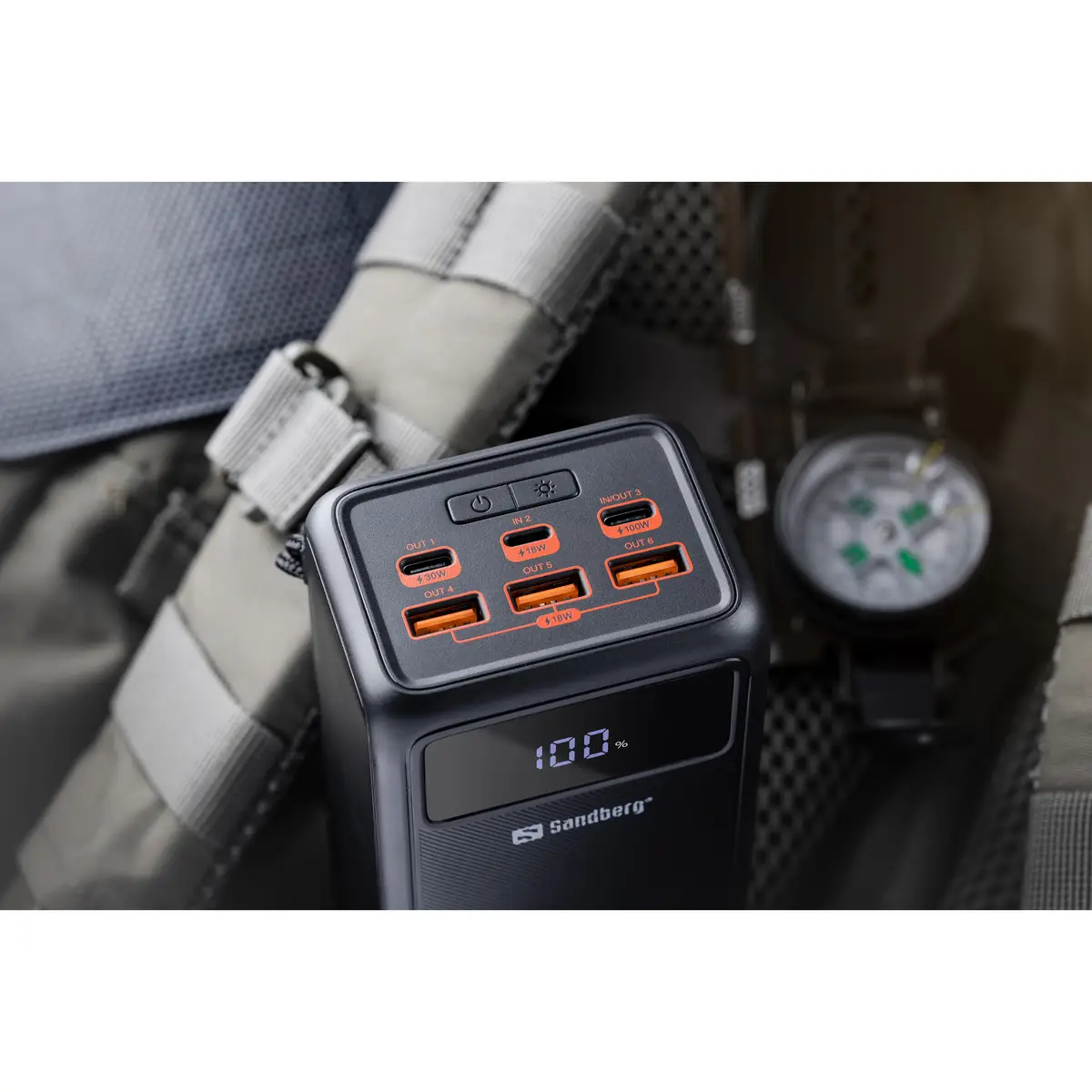 Active Powerbank 50000 mAh 185 Wh 5A 3 Ausgabeanschlussstellen (USB) auf Kabel: USB-C