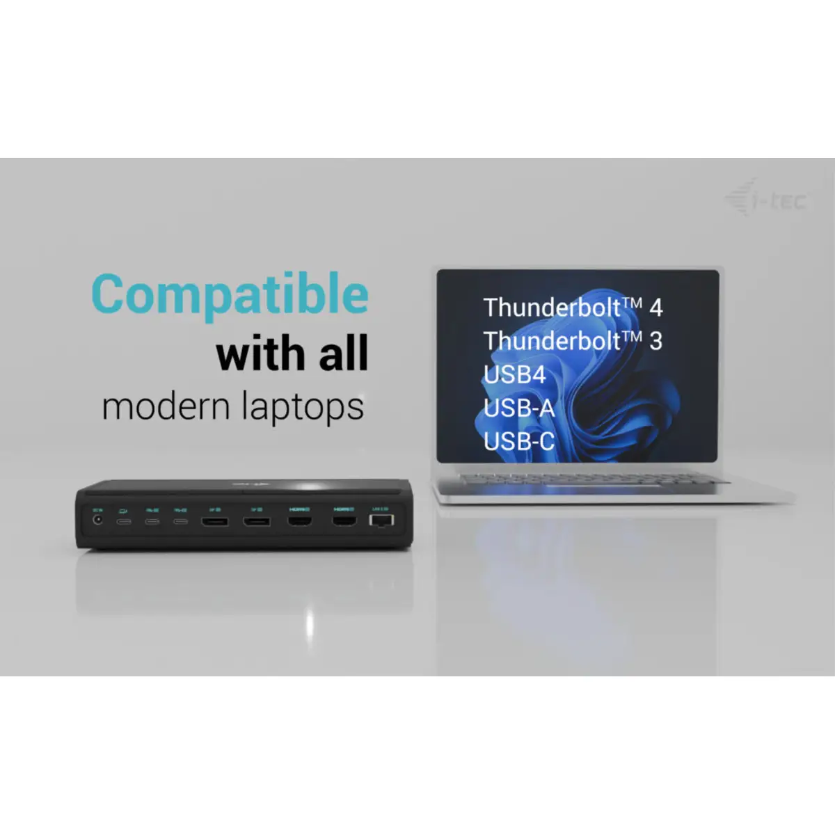 i-tec Universal 6x 4K Display Docking Station, Power Delivery 140W