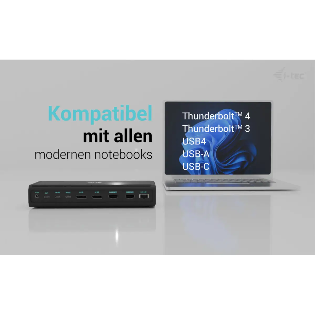i-tec Universal 6x 4K Display Docking Station, Power Delivery 140W