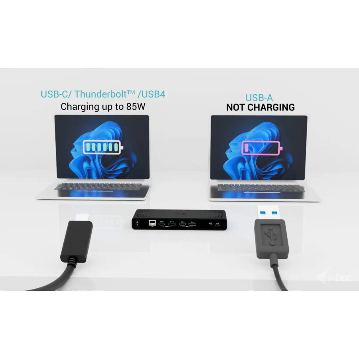 i-tec Universal Dual 4K Display Docking Station, PD 85W