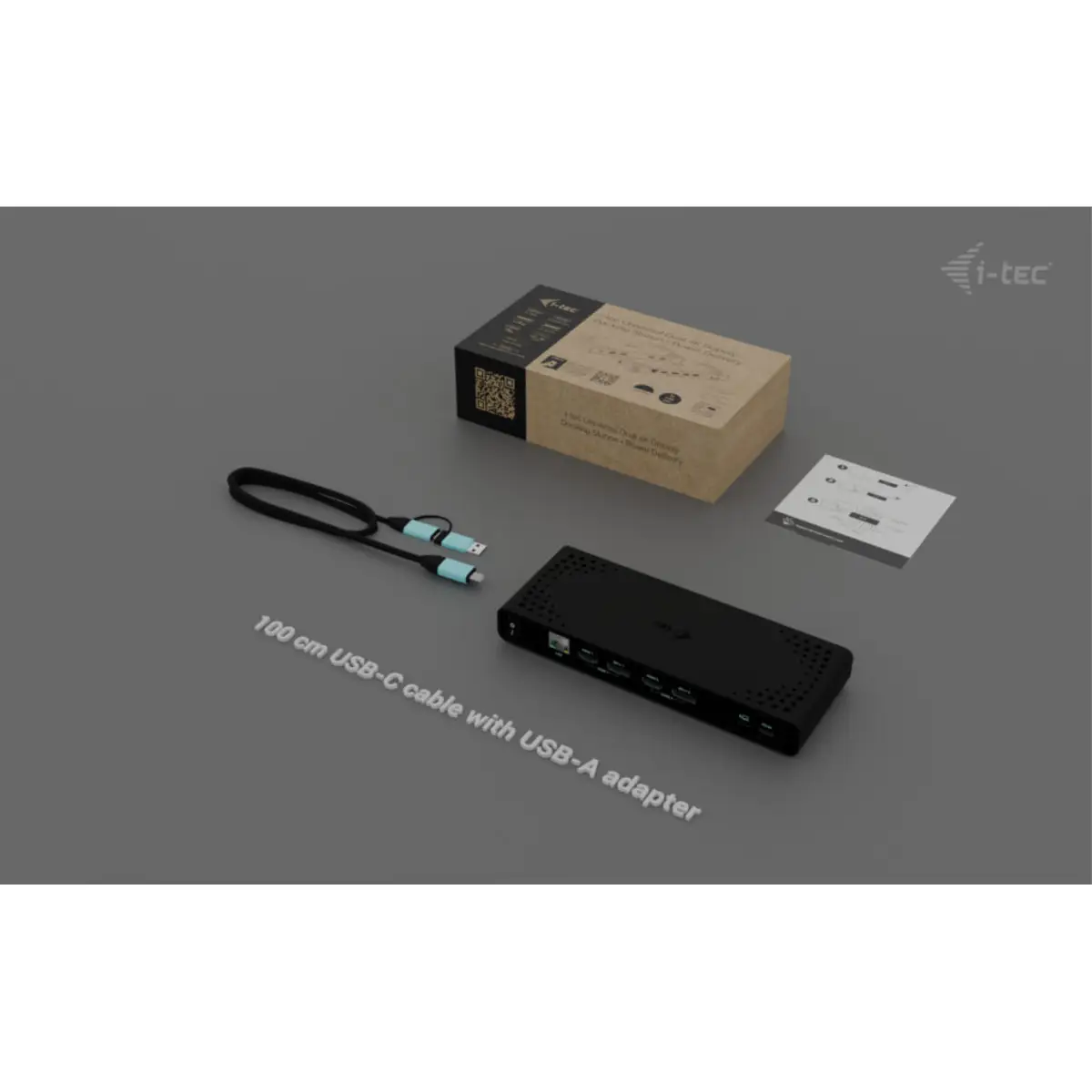 i-tec Universal Dual 4K Display Docking Station, PD 85W