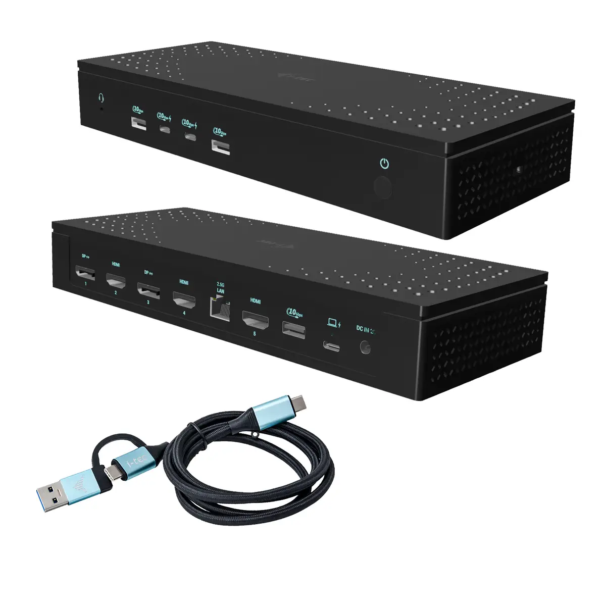 i-tec Universal 5x 4K Display Docking Station, Power Delivery 100W