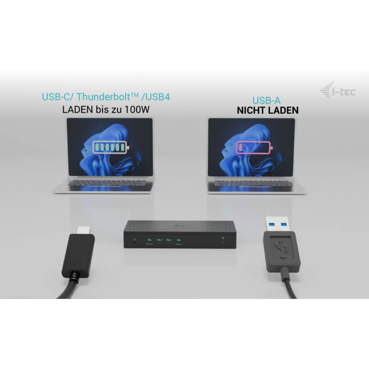 i-tec Universal 5x 4K Display Docking Station, Power Delivery 100W