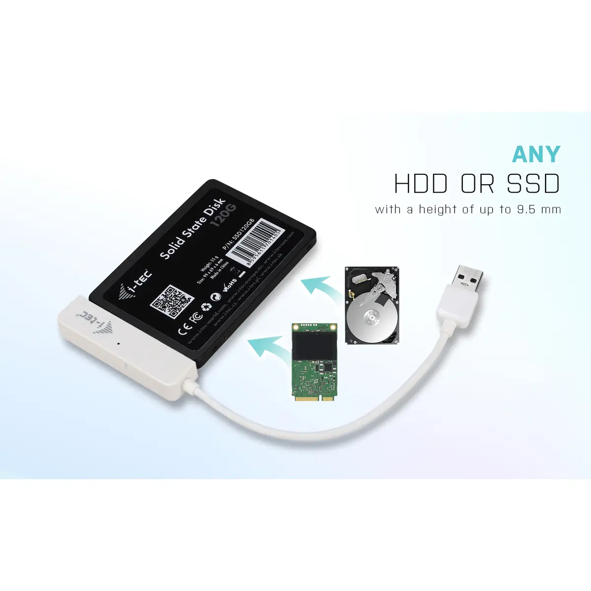 i-tec MySafe USB 3.0 Easy, White