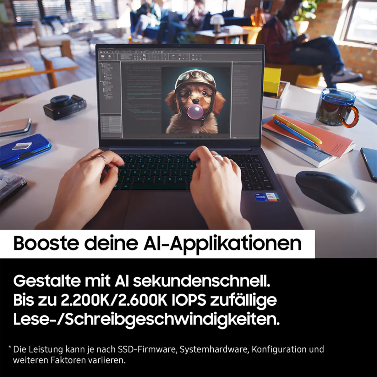 9100 PRO MZ-VAP2T0 SSD verschlüsselt 2 TB intern M.2 2280 PCI Express 5.0 x4 (NVMe) 256-Bit-AES TCG Opal Encryption 2.0 Schwarz