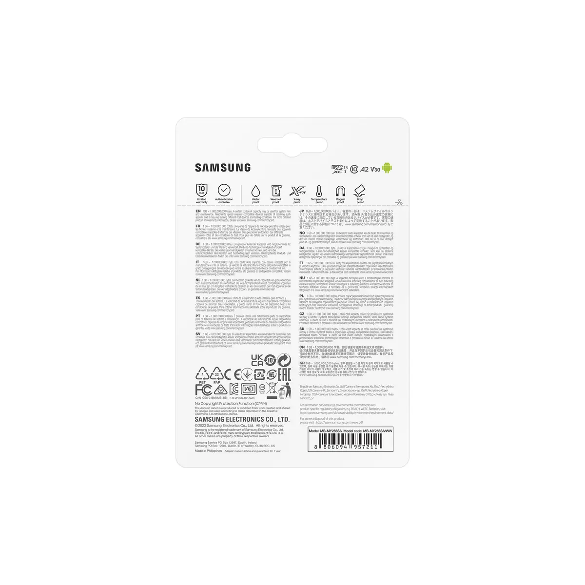 Pro Ultimate MicroSD 256GB Flash-Speicherkarte (SD-Adapter inbegriffen) A2/Video Class V30/UHS-I U3 microSDXC UHS-I