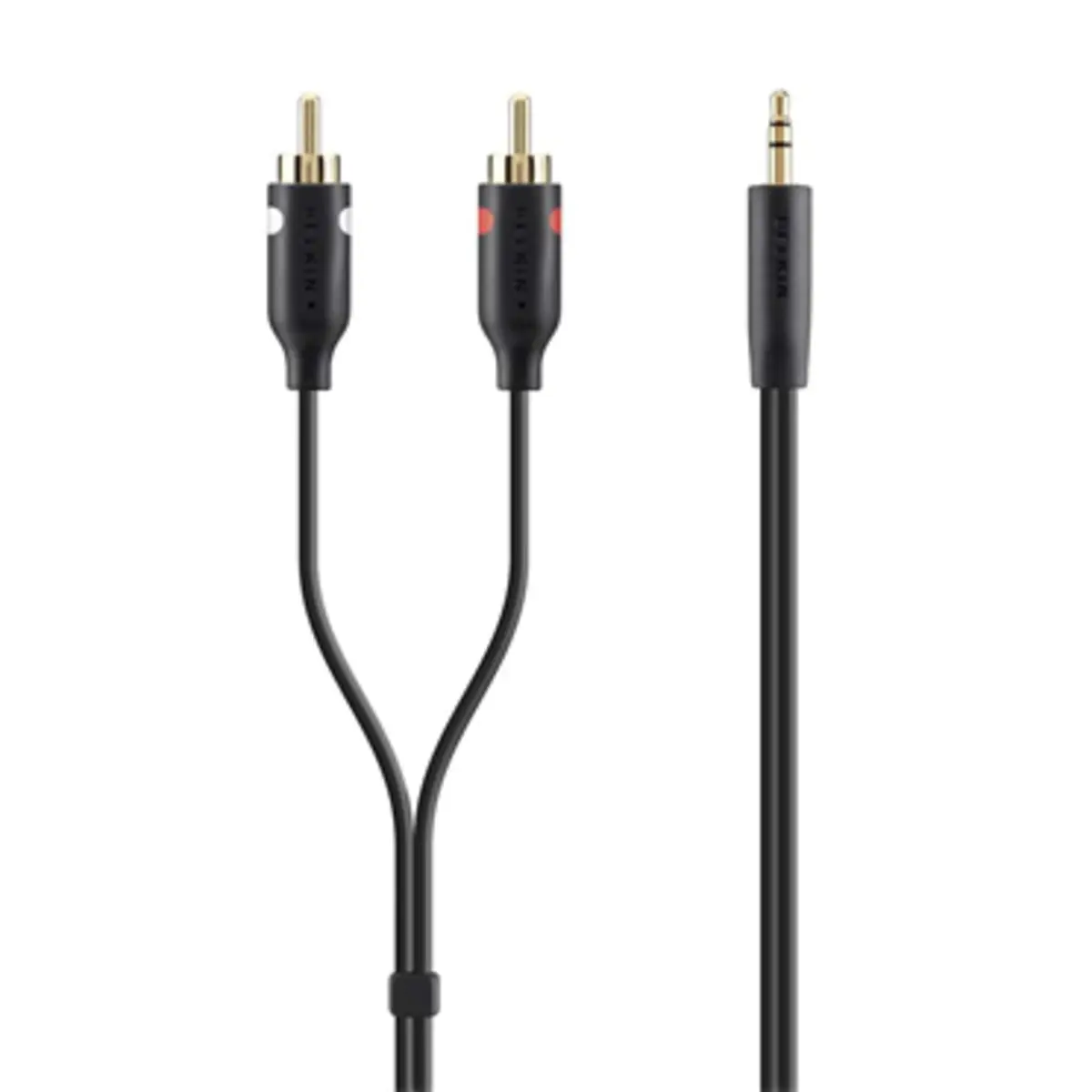 Audiokabel RCAx2 (M) bis Stereo Mini-Klinkenstecker (M) 2 m Doppelisolierung
