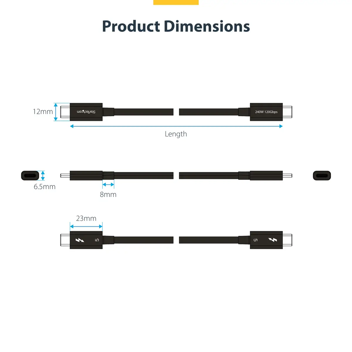 1M THUNDERBOLT 5 CABLE