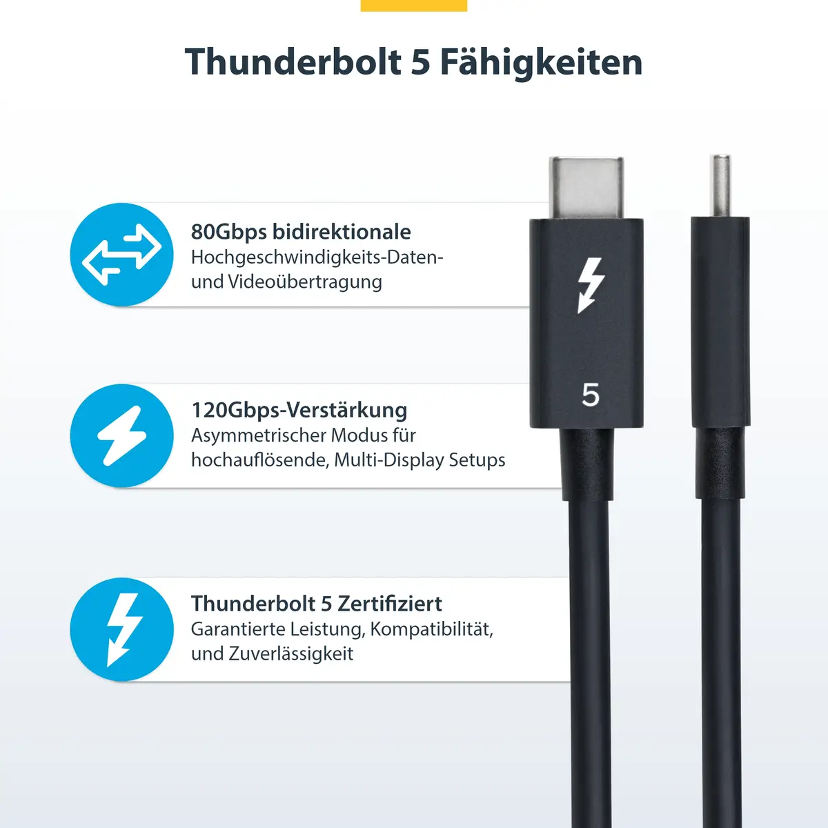 1M THUNDERBOLT 5 CABLE