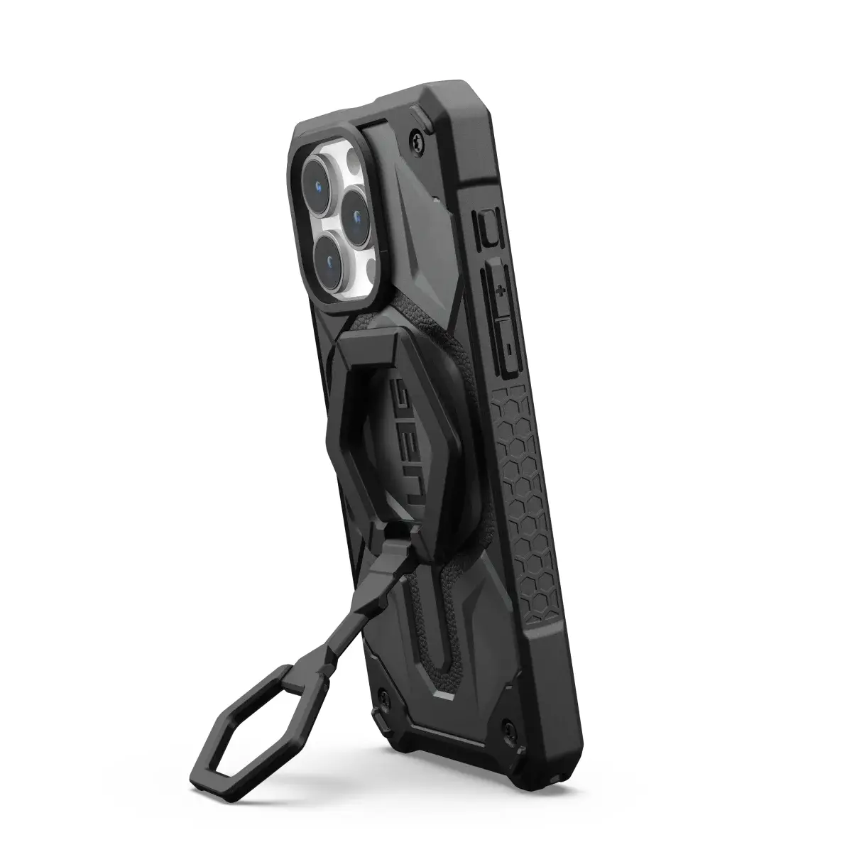 UAG Magnetic Halterung/Haltering mit Standfunktion für UAG Cases mit eingebautem Magnet schwarz