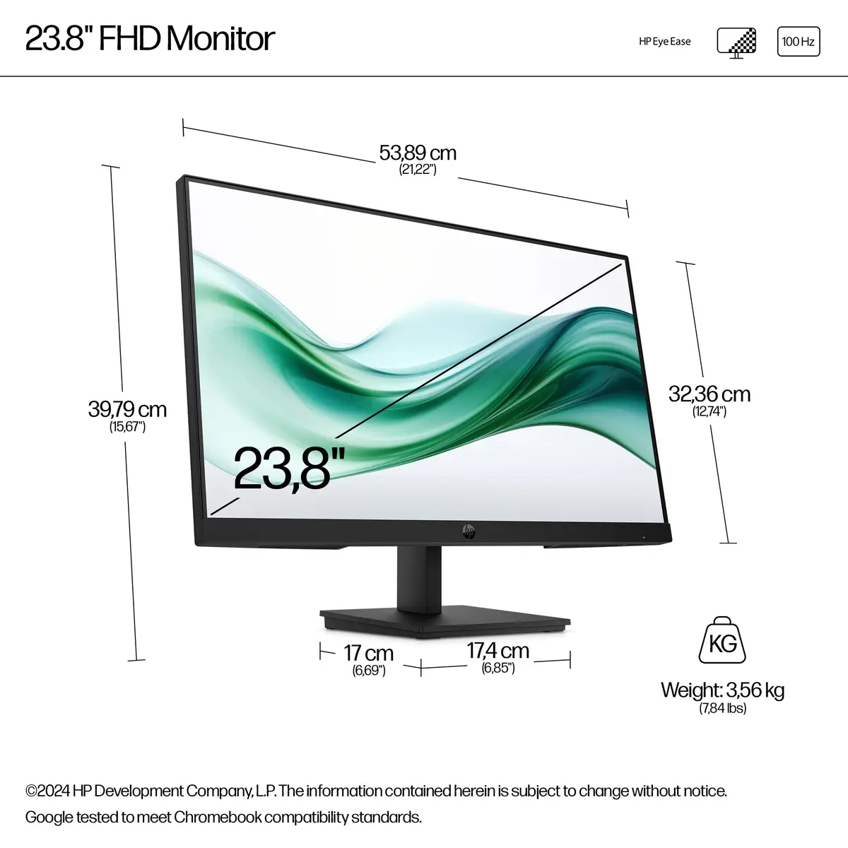 Series 3 Pro Serie 3 Pro 23,8-Zoll-FHD-Monitor – 324pv, 60,5 cm (23.8"), 1920 x 1080 Pixel, Full HD, LCD, 5 ms, Schwarz