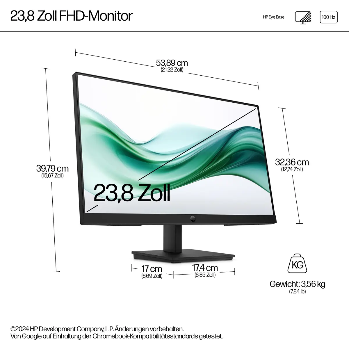 Series 3 Pro Serie 3 Pro 23,8-Zoll-FHD-Monitor – 324pv, 60,5 cm (23.8"), 1920 x 1080 Pixel, Full HD, LCD, 5 ms, Schwarz