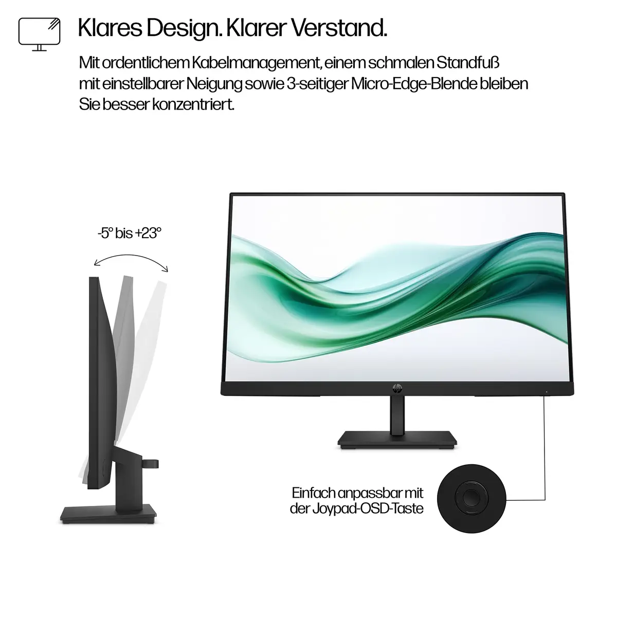 Series 3 Pro Serie 3 Pro 23,8-Zoll-FHD-Monitor – 324pv, 60,5 cm (23.8"), 1920 x 1080 Pixel, Full HD, LCD, 5 ms, Schwarz