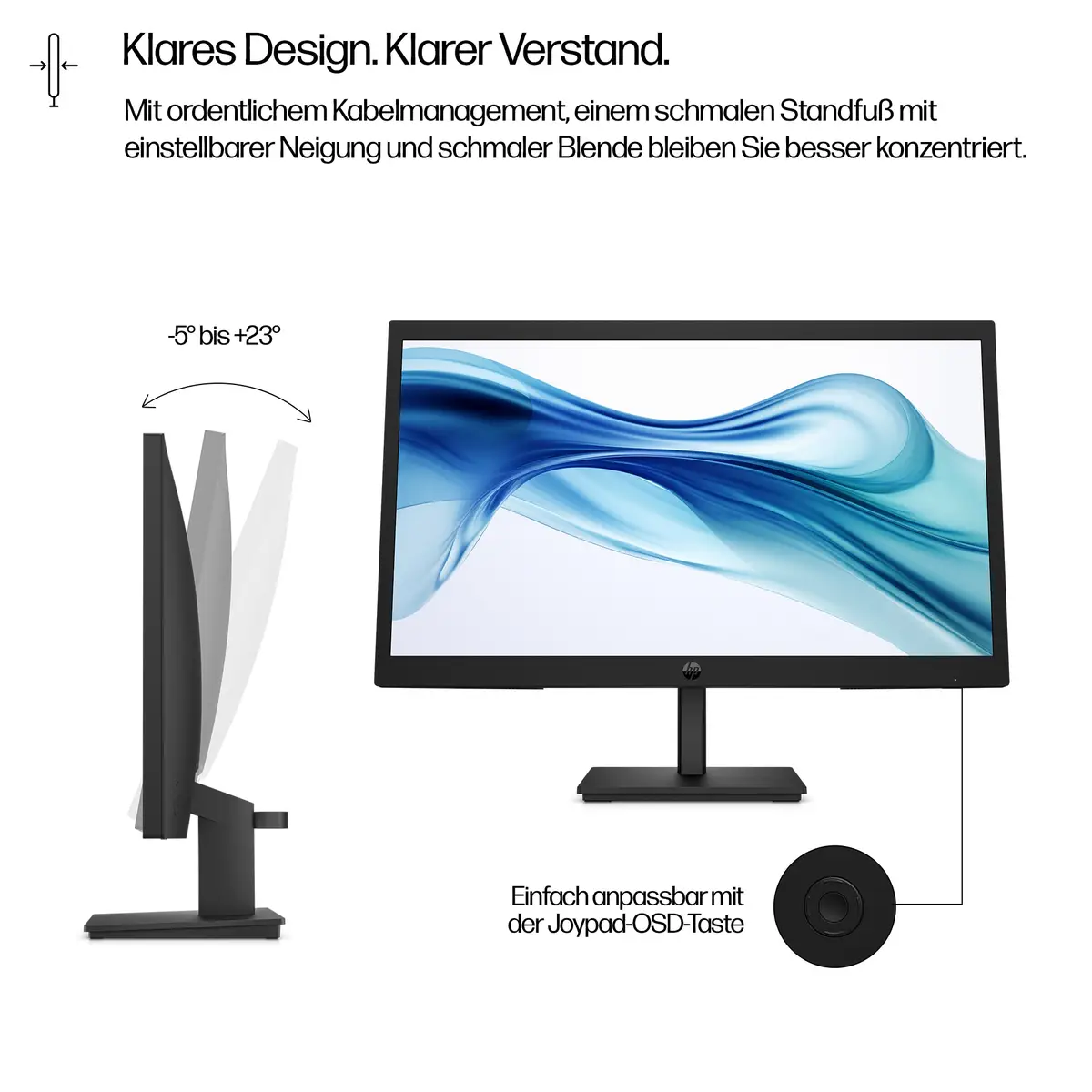 Serie 3 Pro 21,45-Zoll-FHD-Monitor – 322pv, 54,5 cm (21.4"), 1920 x 1080 Pixel, Full HD, LCD, 5 ms, Schwarz