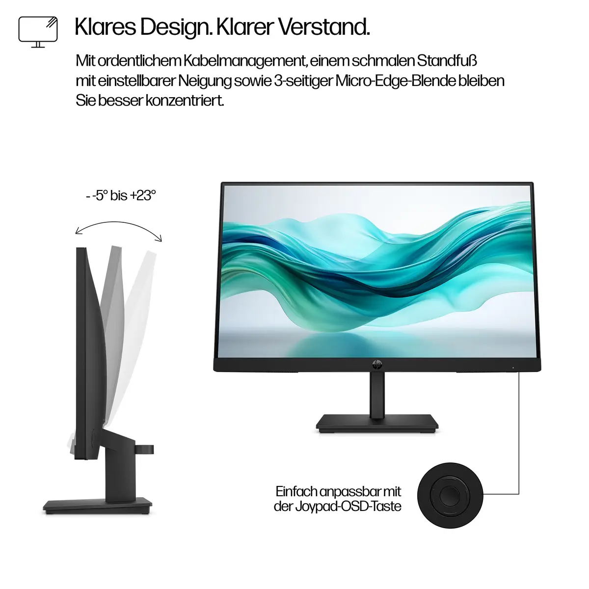 Serie 3 Pro 21,5-Zoll-FHD-Monitor – 322pf, 54,6 cm (21.5"), 1920 x 1080 Pixel, Full HD, LCD, 5 ms, Schwarz