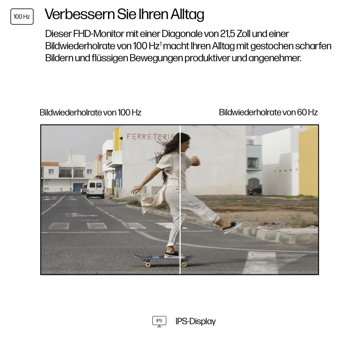 Serie 3 Pro 21,5-Zoll-FHD-Monitor – 322pf, 54,6 cm (21.5"), 1920 x 1080 Pixel, Full HD, LCD, 5 ms, Schwarz