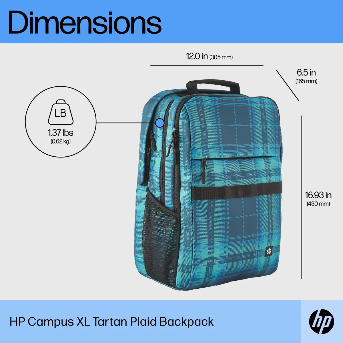 Campus XL Rucksack (Tie Dye), 40,9 cm (16.1"), Notebook-Gehäuse, Polyester, Hartschaumstoff