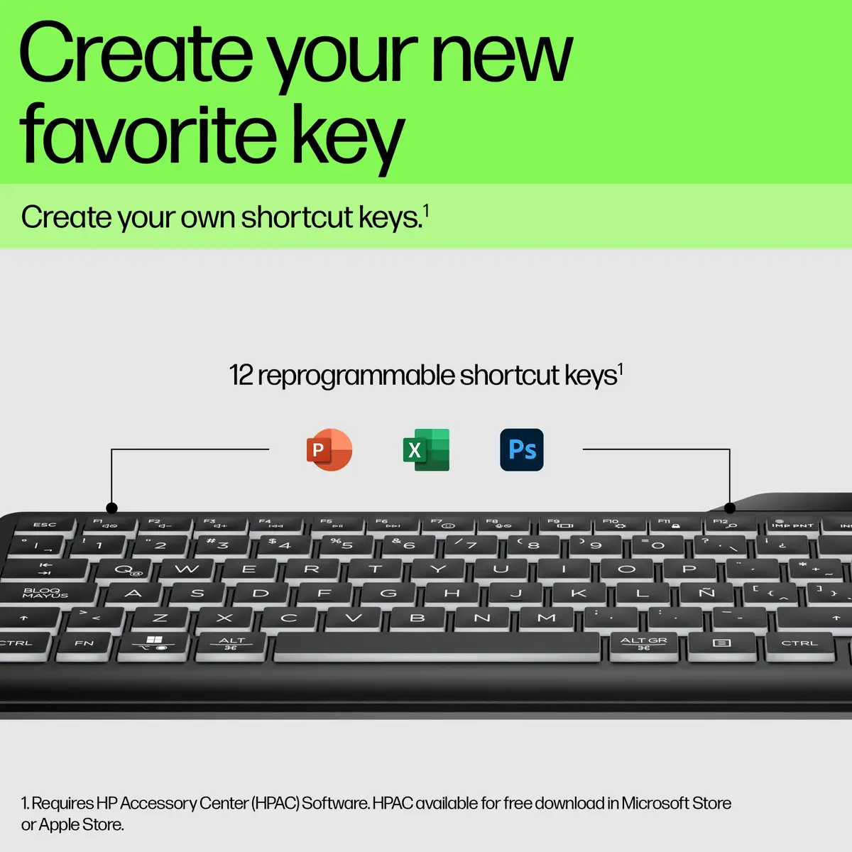 405 Tastatur mit Hintergrundbeleuchtung für mehrere Geräte, Volle Größe (100%), Kabelgebunden, USB, Membran Key Switch, Schwarz
