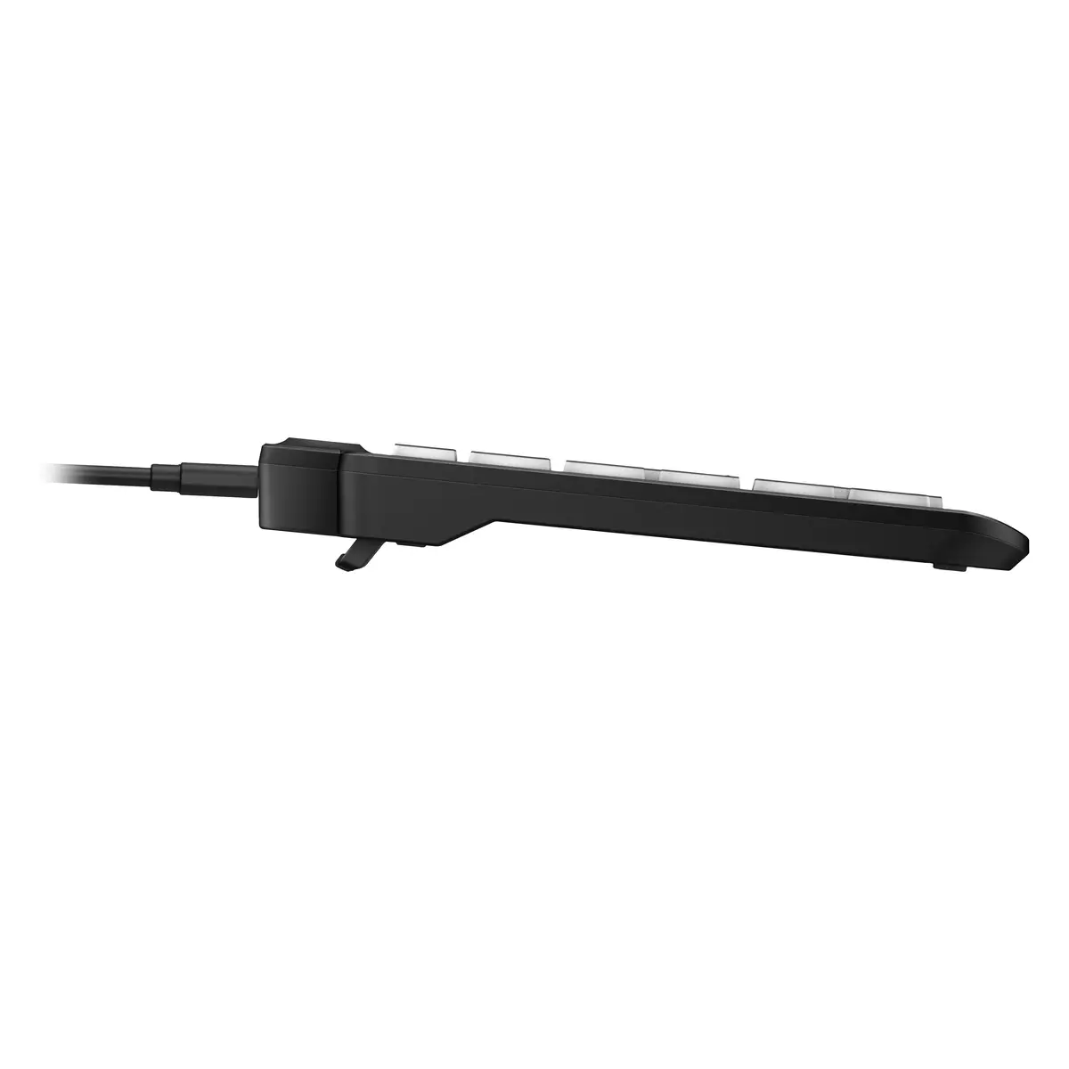 405 Tastatur mit Hintergrundbeleuchtung für mehrere Geräte, Volle Größe (100%), Kabelgebunden, USB, Membran Key Switch, Schwarz