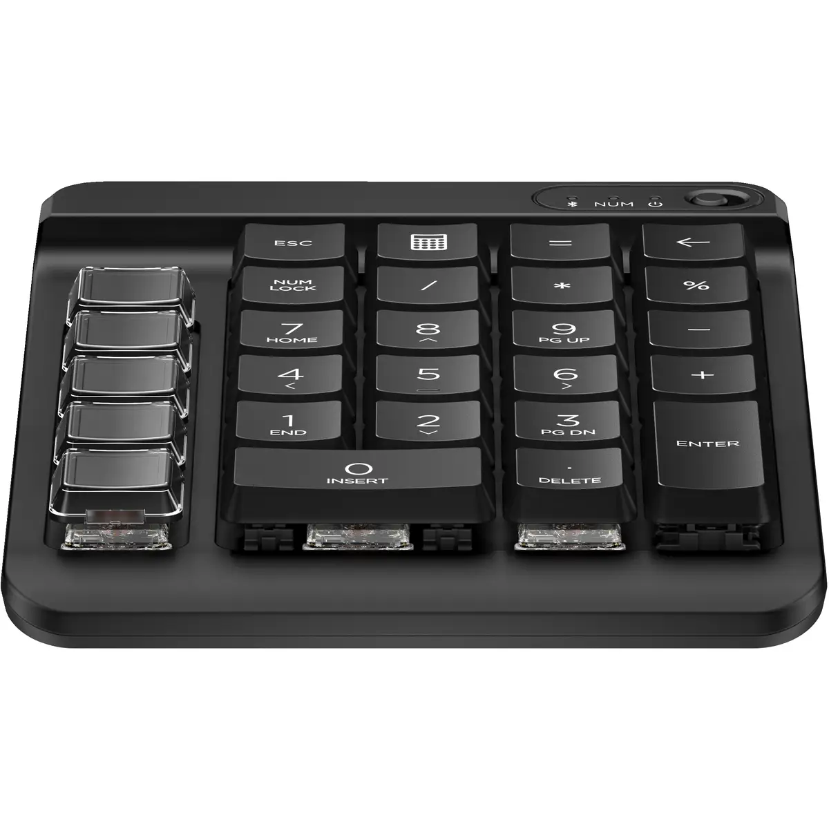 435 Programmable Wireless Keypad, Kabellos, Bluetooth, Mechanischer Switch, Schwarz